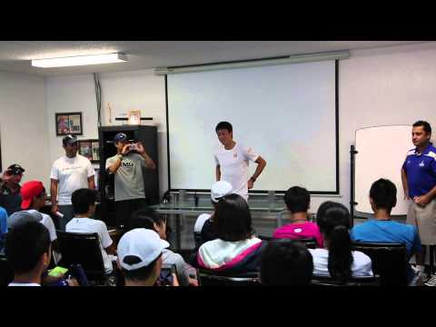 Kei Nishikori Chats with IMG Academy Tennis Campers