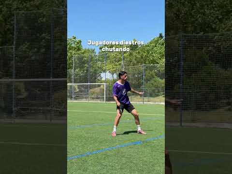 JUGADORES DIESTROS CHUTANDO vs JUGADORES ZURDOS 🤭🙌🏼 #shorts #futbol