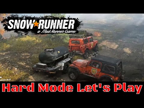 Snowrunner Hard Mode Let's Play | Finishing Up Michigan | Episode 15