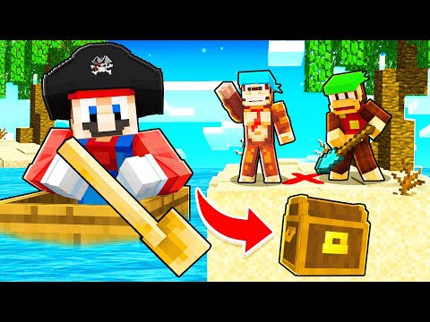 UNBELIEVABLE! Mario hunts for Donkey Kong's LOST TREASURE in Minecraft!