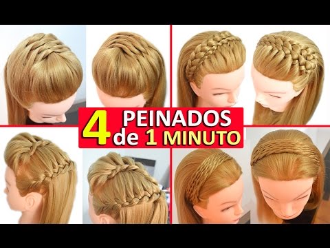 4 Peinados Casuales para Cabello Largo con Trenzas Diademas Faciles y Rapidos