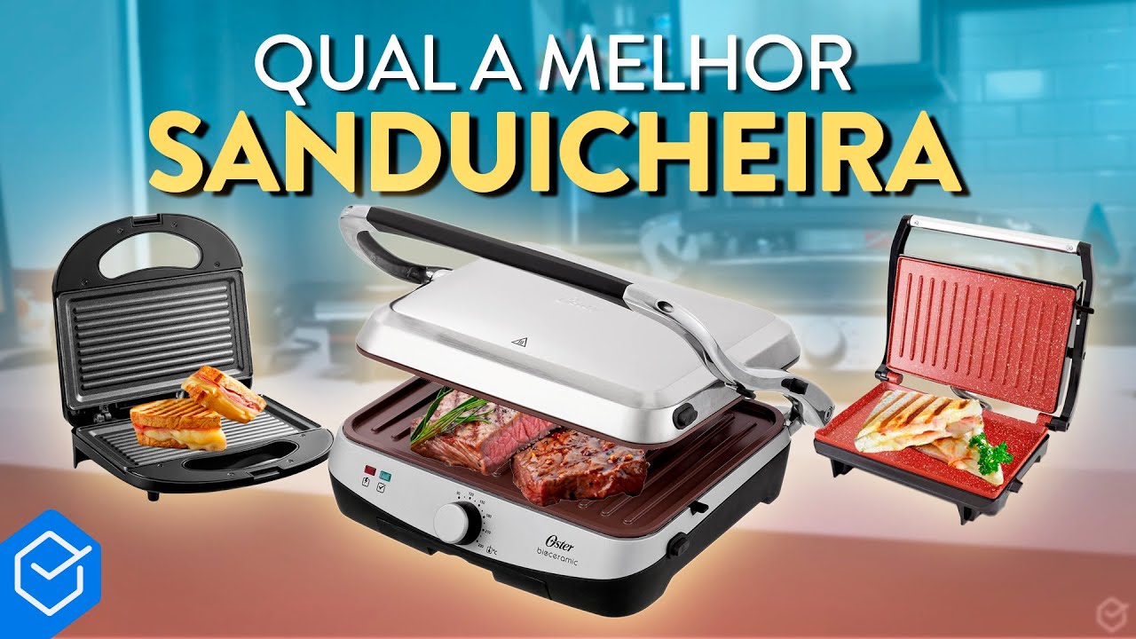 Qual MELHOR SANDUICHEIRA e GRILL do mercado 2022? // Análise (barato, custo benefício e completo!)
