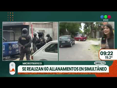 Casi 70 allanamientos simultáneos con 39 detenidos en Rosario y alrededores | TELEFE ROSARIO