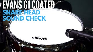 Video thumbnail for Evans G1 Coated Snare Drum Head | Sound Check by Michael Oloyede