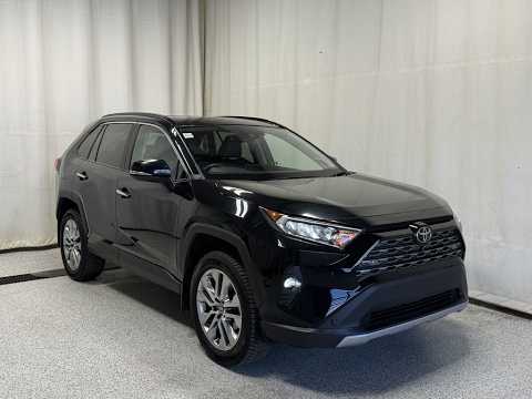 2021 Toyota RAV4 Limited AWD in Black for sale at Park Mazda in Sherwood Park, AB