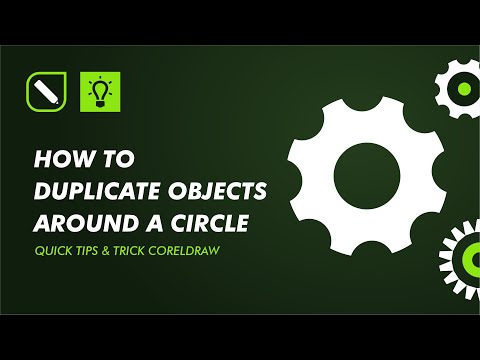 How To Duplicate Objects Around A Circle - CorelDraw Tutorial