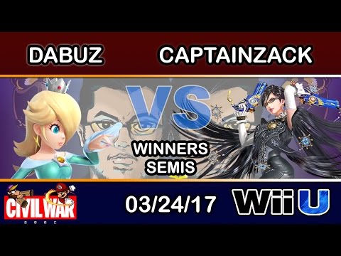 2GGC: Civil War - RNG | Dabuz (Rosalina) Vs. CaptainZack (Bayonetta) Winners Semis
