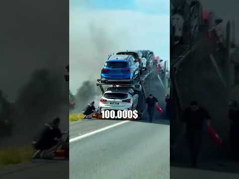 Загорелся автовоз из-за подшипника😳🔥🚛