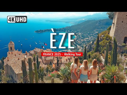 ÈZE Walking Tour 🇫🇷🌿 | Stroll Èze Medieval Streets, Stunning Views & French Riviera Charm!