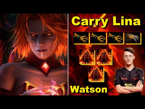 Watson 2 Rank EU - Carry Lina - Fast Game