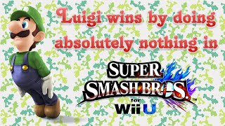 Super Smash Bros. for Wii U - Luigi wins by doing absolutely nothing