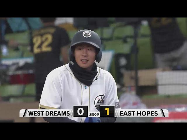 元ファイターズ・難波侑平選手が先制のタイムリーヒットを放つ!! 2022年12月18日 PERSOL THE LAST GAME