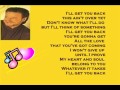 Mark Chesnutt - I'll Get You Back ( + lyrics 1999)
