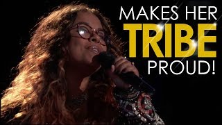 Sings her HEART OUT for the tribe | Brook Simpson - The Voice