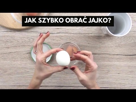 Jak szybko obrać jajko na twardo? Ekspresowy sposób na obranie jajka w 10 sekund  #tutorial #trik