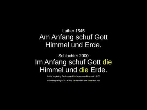 🇩🇪German with the Bible🇩🇪Lesson 1 - Anfang, Himmel und Erde