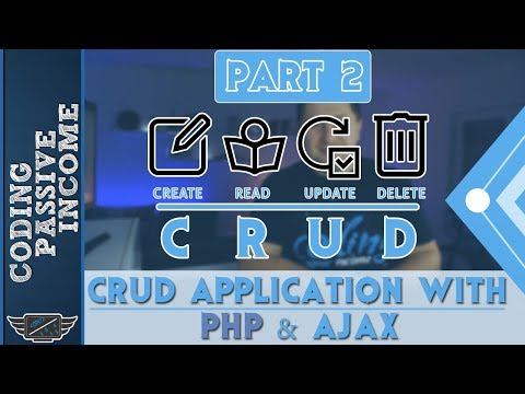 PHP Ajax CRUD Application Tutorial - MySQL & Bootstrap & jQuery DataTables  [Part 2]