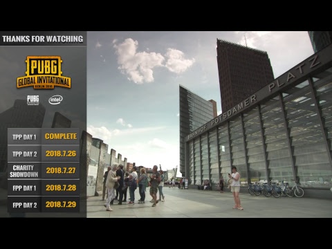 EN: PUBG Global Invitational (PGI) 2018 - Day 1 (TPP)