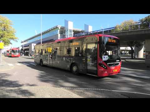 Buses and a few metro, Zuidplein, Rotterdam, NL, 24 OKT 2021