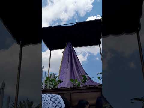 entrada de la procesión de la Virgen de dolores del templo de San Raymundo