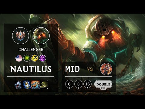 Nautilus Mid vs Qiyana - NA Challenger Patch 10.22