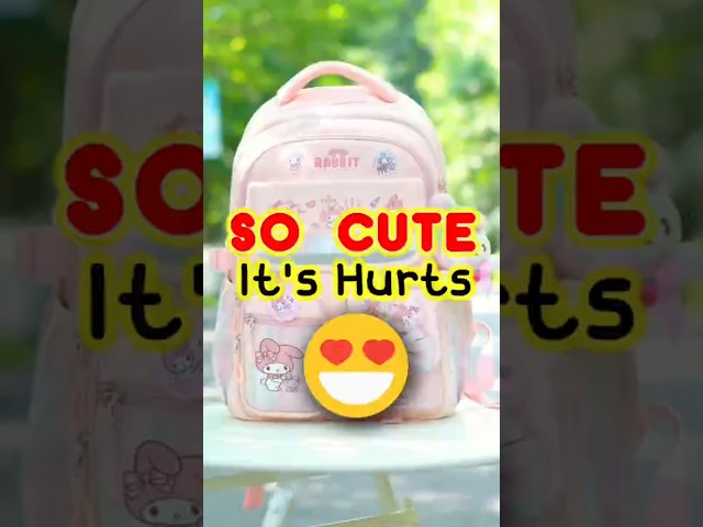 Vídeo relacionado con Roffatide Animation Melody kawaii mochilas 12 piezas juego de accesorios Cartoon Tourism estética nuevo semestre bolsas de regalo lindos alfileres antirrobo computadoras portátiles mochilas de viaje