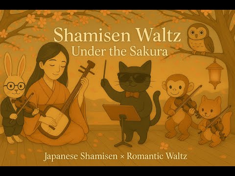 Japanese Shamisen X Romantic Waltz Under the Sakura