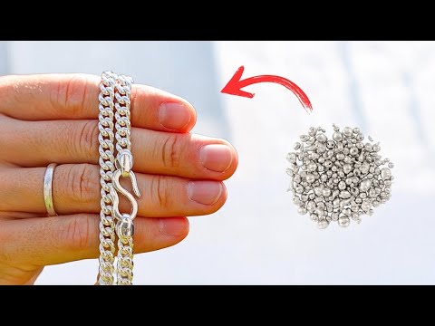 Making a Pure Silver Curb Chain from Scratch – Watch Every Step!