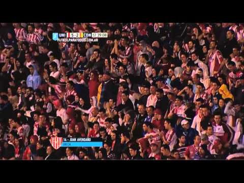 Gol de Avendaño. Unión 5 - Crucero 2. Fecha 12. Primera División 2015. FPT.