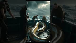 Colossal Eel #MarineCreatures #GiantSeaCreatures #OceanDrama #FishingAdventure #HyperRealism