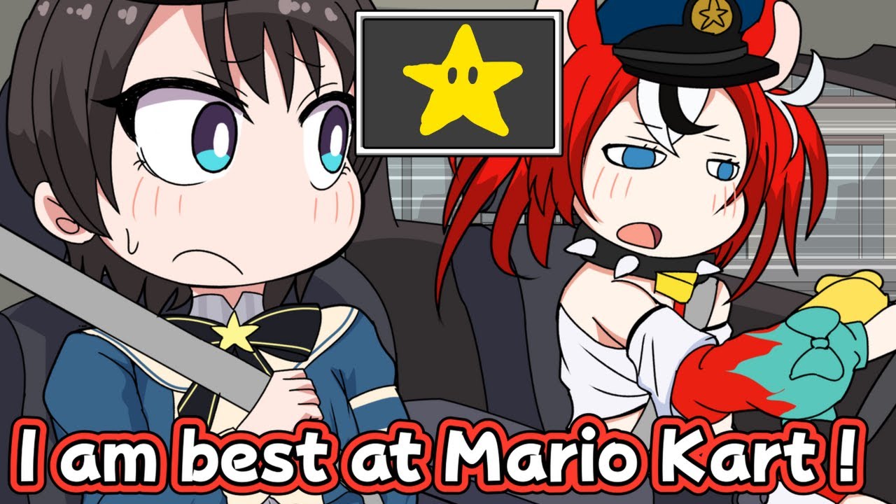 Hakos good at Mario Kart！【Hololive Animation｜Eng sub】