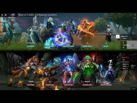 The International 2023  |  China Qualifier  |  Big Brain vs Team Zero  -  Game 1