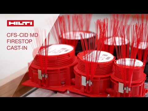 INTRODUCING the Hilti CFS-CID MD firestop cast-in device for metal deck