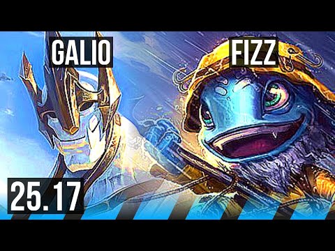 GALIO vs FIZZ (MID) | 34k DMG, Godlike | EUW Challenger | 25.17