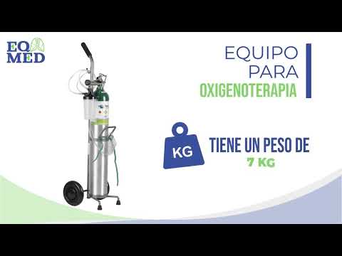 thumbnail video image 2 of Tanque de Oxígeno Cilindro Portátil con Accesorios (kit) | Cilindro de Aluminio | Regulador | Vaso Humidificador | Carrito |Mascarilla Nasal 2.1 Metros| Capacidad de 680 litros Vacío (Sin Oxígeno), 2 of 6