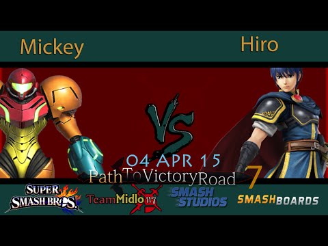 PTVR7 - Mickey (Samus) Vs. Hiro (Marth) SSB4 Tournament Smash 4 Wii U