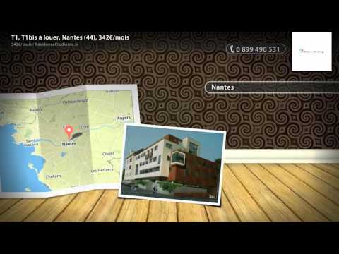 T1, T1bis à louer, Nantes (44), 342€/mois