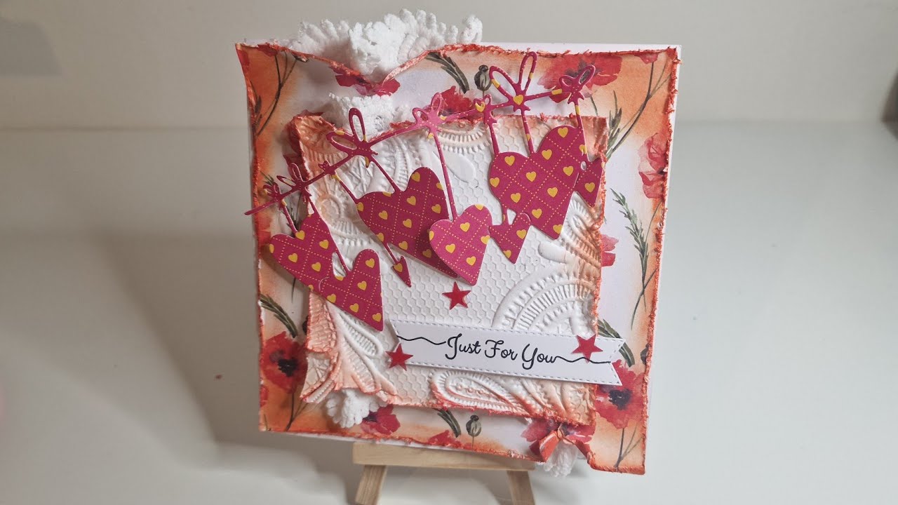 Very quick and easy Shabby Chic Handmade Card Using Dies from Lifescraftart