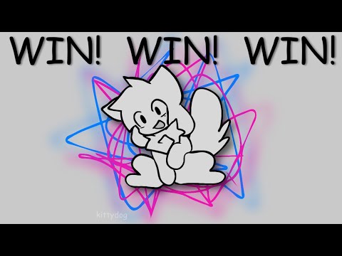 kittydog - WIN WIN WIN 🩷🩵🩶 animation mv / lyric vid
