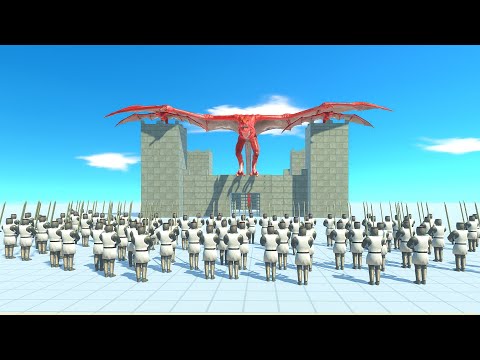 NEW UNIT WYVERN DEFEND THE CASTLE VS ALL UNITS - ANIMAL REVOLT BATTLE SIMULATOR - ARBS