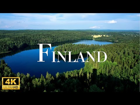Finland: Relaxing Meditation Music | Beautiful 4k Drone Views!