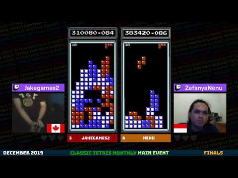 CTM DEC 2019 FINAL - Jake vs. Nenu - Classic Tetris Monthly