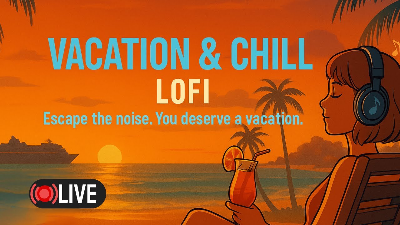 Lofi Escape 🌴 24/7 Chill Music to Study, Work, & Unwind
