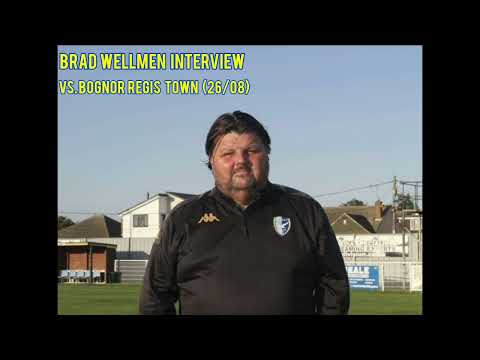 Brad Wellmen Interview - Canvey Island 1-3 Bognor Regis Town, 26th August 2023