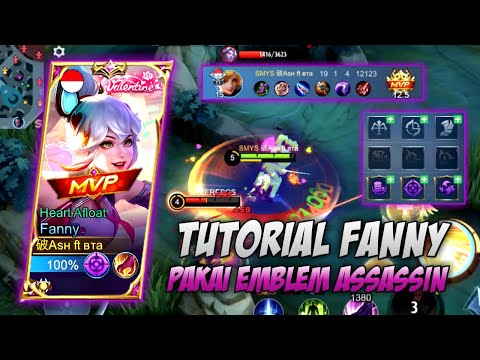 TUTORIAL FANNY PAKAI EMBLEM ASSASSINS HIGH AND DRY | FANNY GAMEPLAY 2023 | MLBB