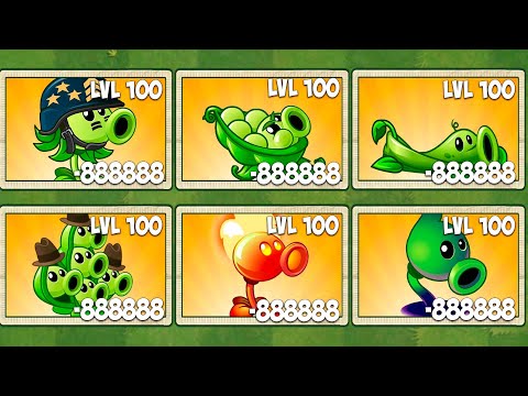 Random 6 Best PEA Plant - Who Will Win - PvZ 2 Team Plant Vs Team Plant
