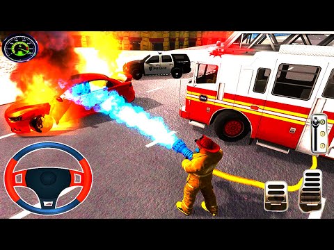 Fire Truck Driving Simulator 2021 - Best Android Gameplay