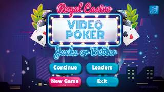 Royal Casino: Video Poker - Геймплей
