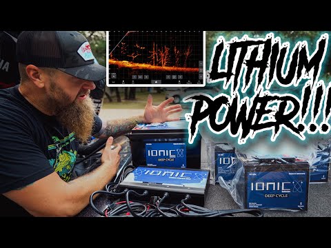 $4k Upgrade! Installing Lithium Batteries and LVS34 Garmin Livescope Transducer in my Skeeter Boat!