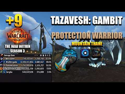 +9 Tazavesh: So'leah's Gambit | Protection Warrior POV | 2,5M DPS OVERALL | The War Within Season 3